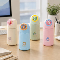 (B-041) (MOQ: 4Pcs) Korean Dino Glass 400ML Water Bottle
