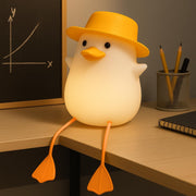 (LI30) Silicone Duck Night Lamp and USB Rechargeable Colour Changing Light
