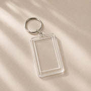 (KC41) (MOQ: 10 Pcs) Transparent Acrylic Photo Insert Keychain