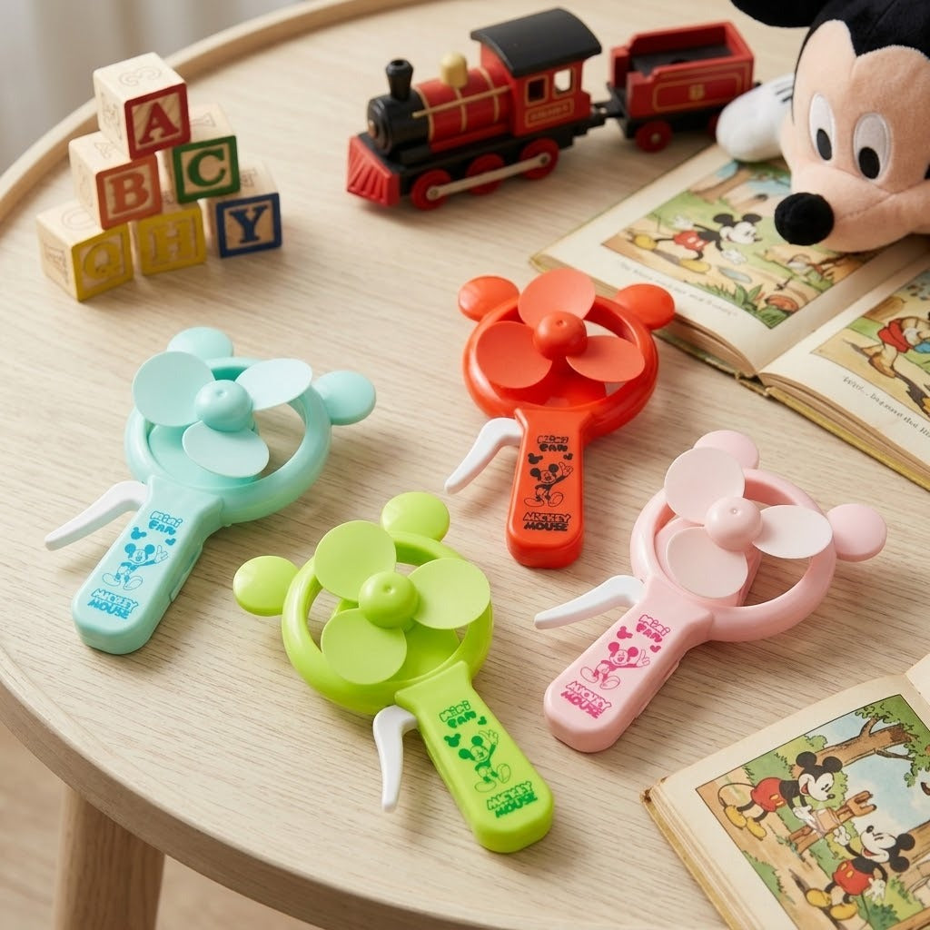 (T-013) (MOQ: 4 Pieces) Winnie the Pooh Hand Press Fan Toy for Kids