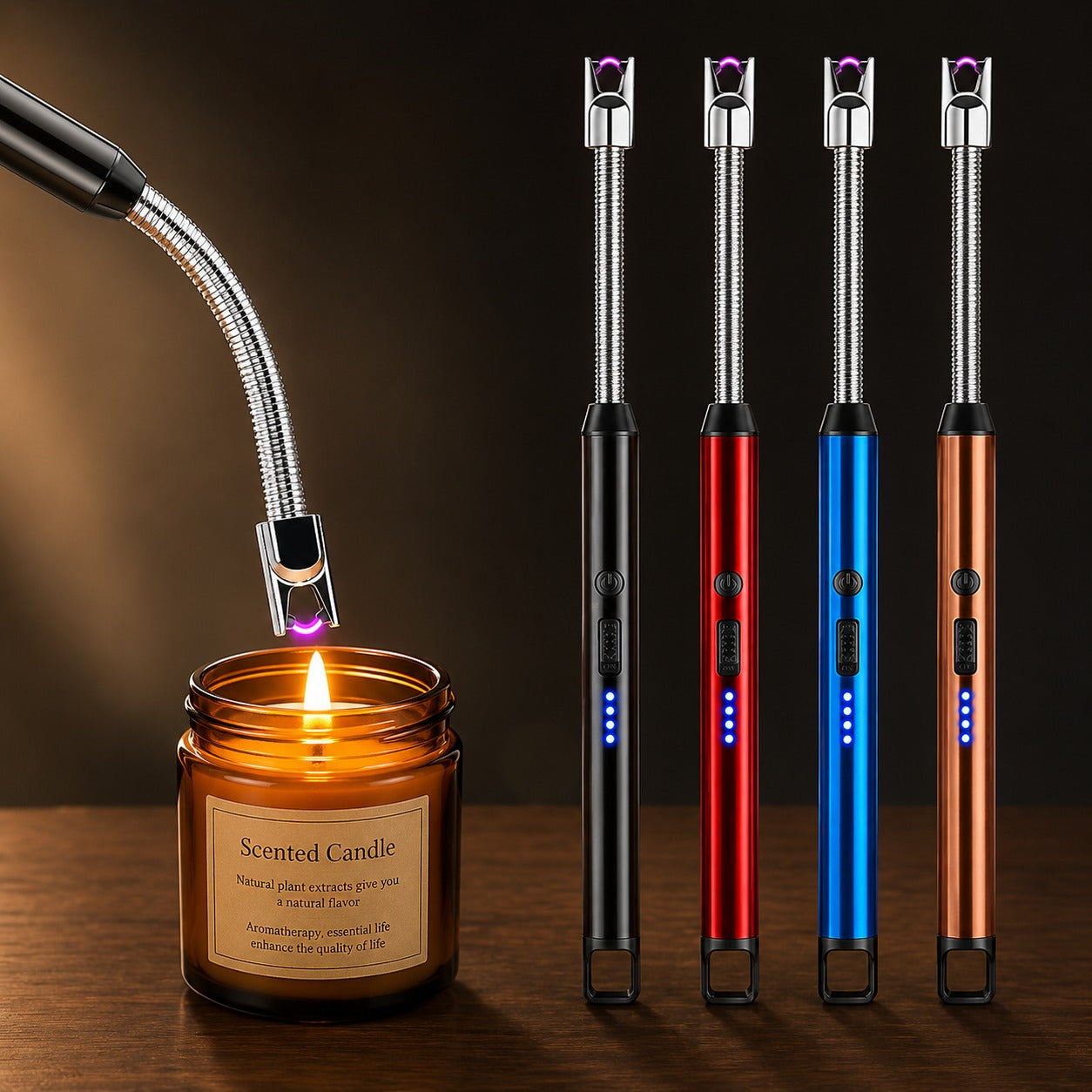 (HL-010) USB Plasma Rechargeable Electric Arc Lighter – Multi