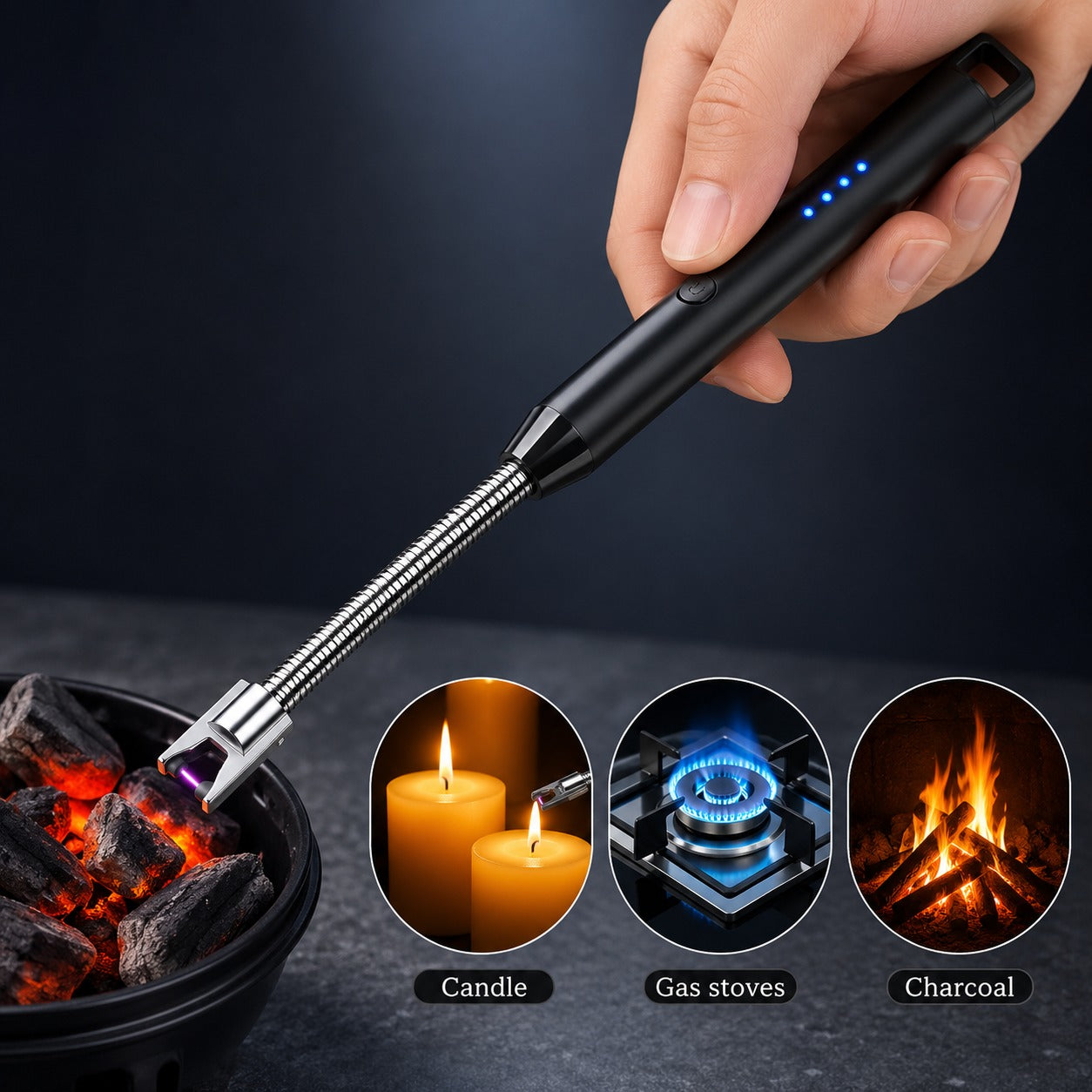(HL-010) USB Plasma Rechargeable Electric Arc Lighter – Multi
