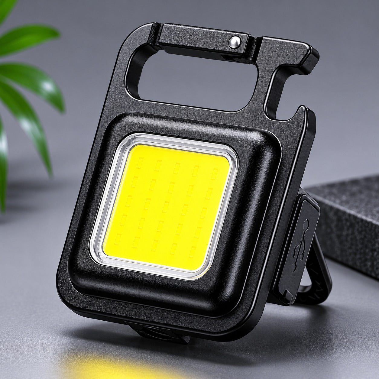 (KC-003) (MOQ: 4 Pcs) Dotychain Mini COB LED Light – Rechargeable Keychain