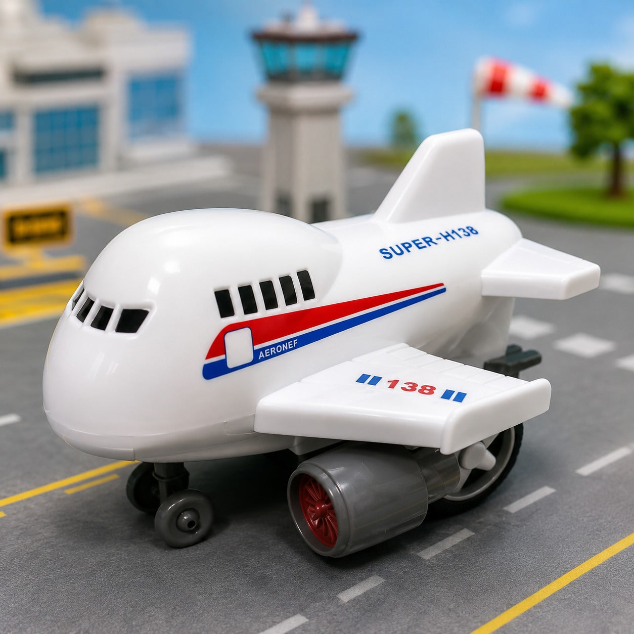(T-004) (MOQ: 4 Pcs) Pull Back Airplane Toy Set – Mini Aircraft Models (1 Pack- 3 Pcs)