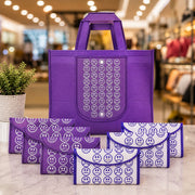 (R-020) (MOQ: 10Pcs) Foldable Reusable Shopping Bags for Daily Use