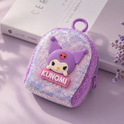 (BA-004) (MOQ: 4 Pcs) Cute Glitter Cartoon Mini Coin Pouch – Small Wallet Bag