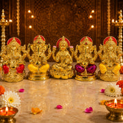 (G-052) Premium Divine Gold Color Coated Idol – Decorative Hindu God Statue