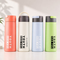 (B-017) (MOQ: 12 Pcs) Unique Simple “Has You” 450ml Glass Water Bottle