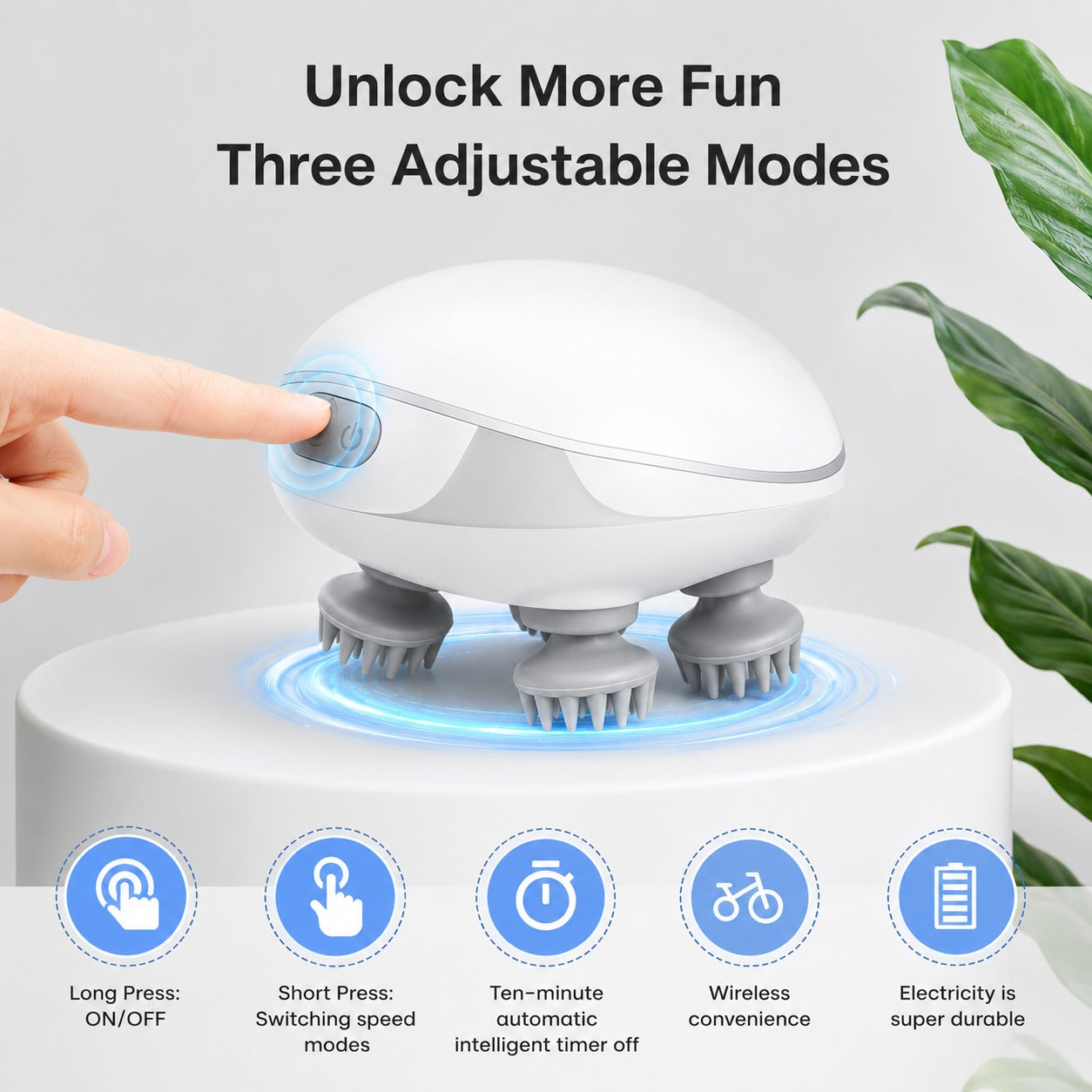 (SC-001) Smart Electric Scalp Massager with Intelligent Massage Modes