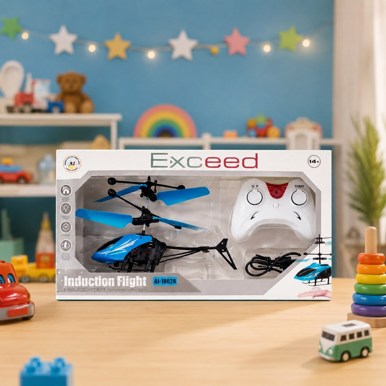 (T-029) Remote Control Flying Helicopter with Hand Gravity Sensor