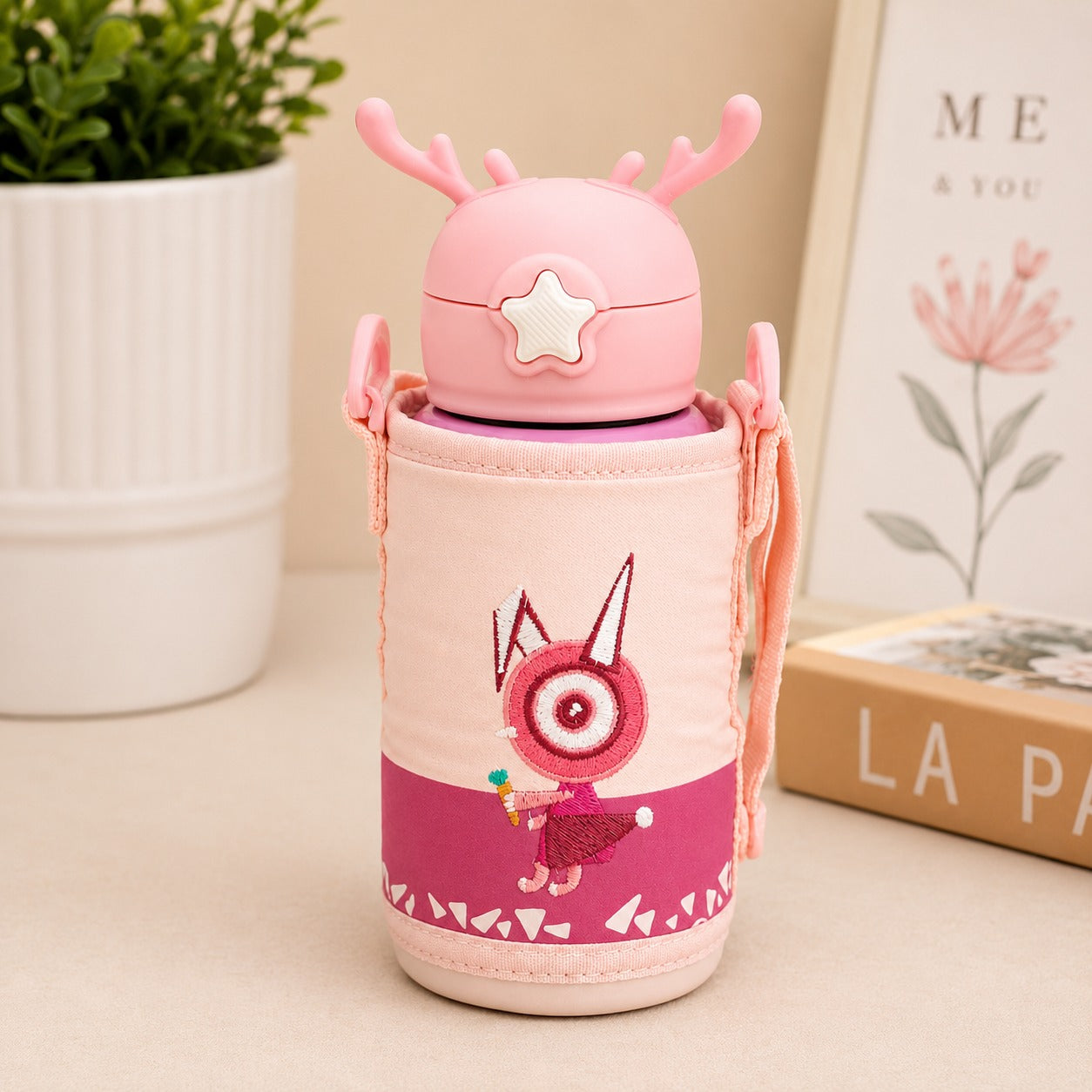 (B-032) Stainless Steel Sipper Bottle 500ml – Hot & Cold Insulated Flask