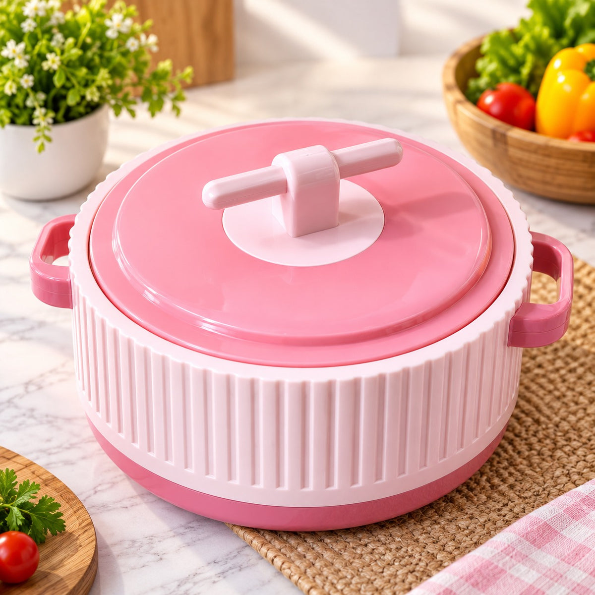 (K17) Insulated Inside Steel Hot Box 1500 ML – Stainless Steel Food Storage