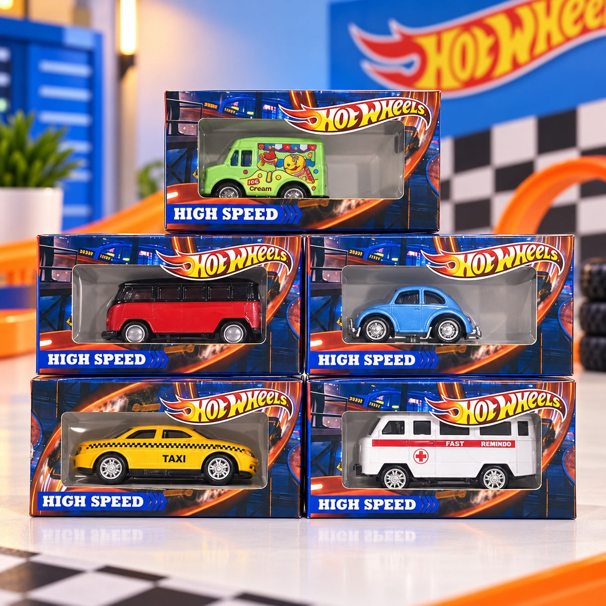 (T48) Hot Wheels Alloy Car Basic Mix Steel Car Collection for Kids