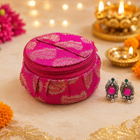 (R4) (MOQ: 10 Pieces) Bangle & Jewellery Organiser Box - Zari Storage Box