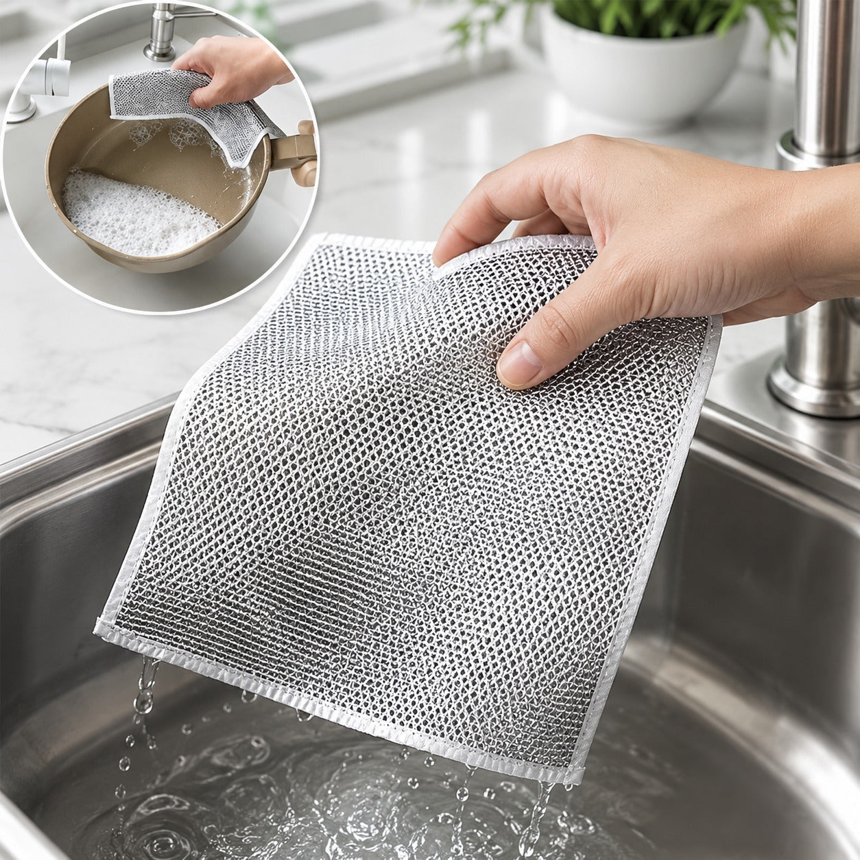 (K-003) Double-Sided Multipurpose Microfiber Cleaning Cloth Set – 25 Pcs