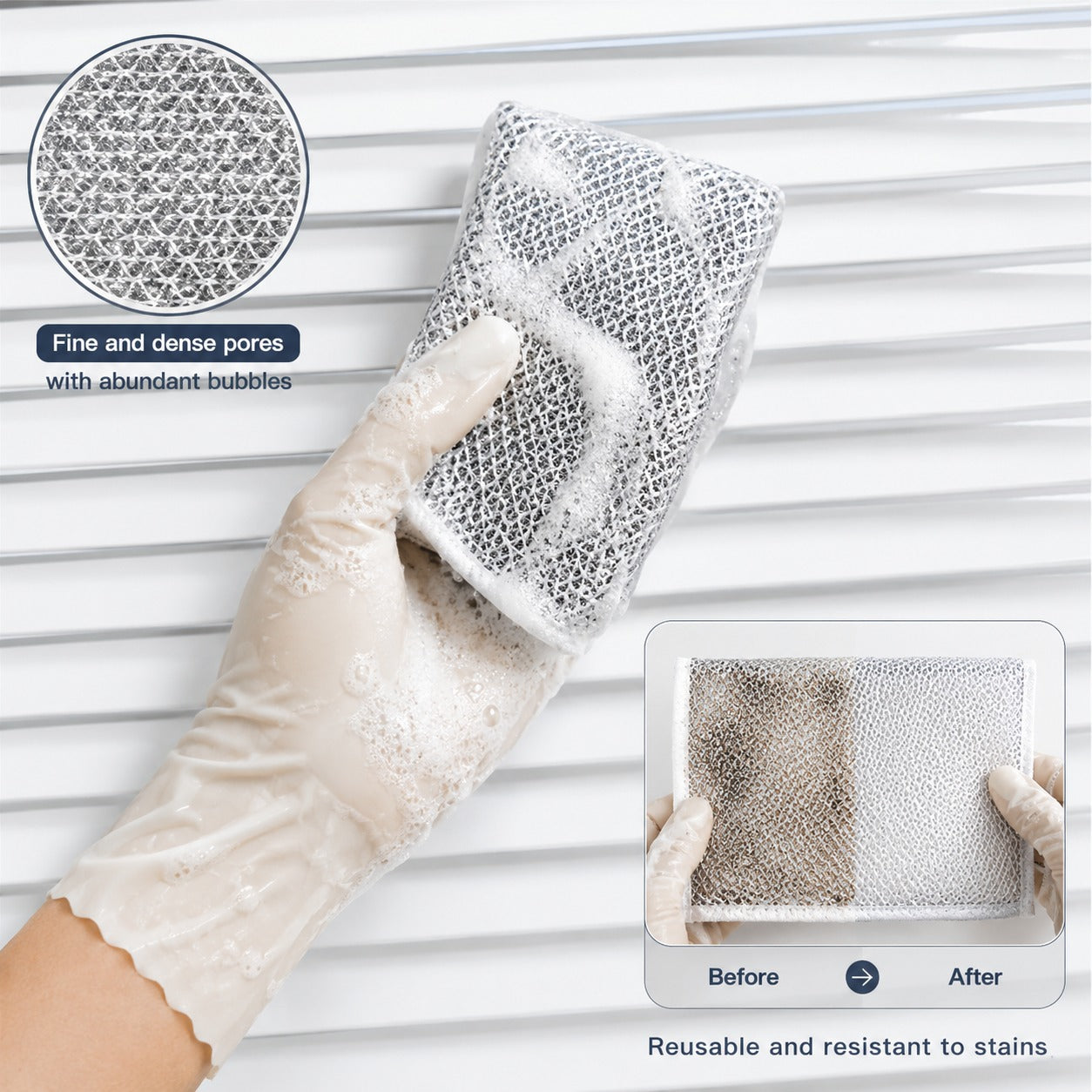 (K-003) Double-Sided Multipurpose Microfiber Cleaning Cloth Set – 25 Pcs