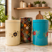 (R-024) (MOQ: 4Pcs) Metal Print 200ML Tin Container for Storage & Gifting