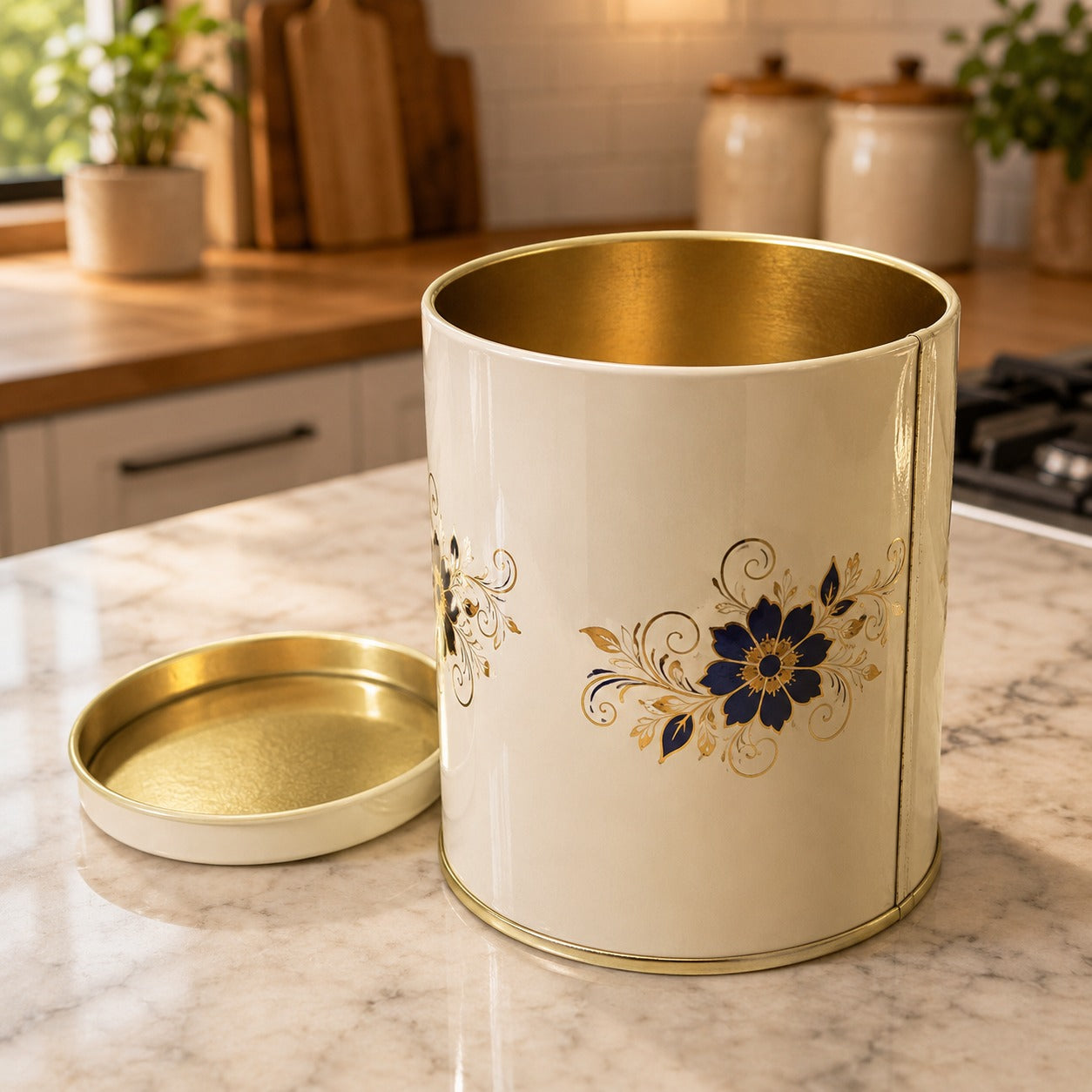 (R-024) (MOQ: 4Pcs) Metal Print 200ML Tin Container for Storage & Gifting