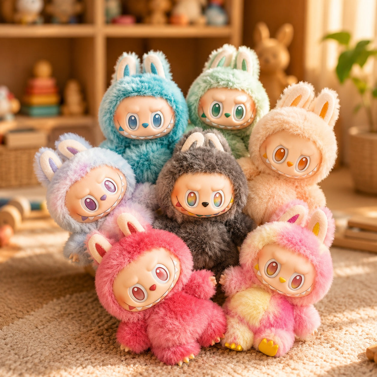 (T-002) Labubu Pendant Doll – Cute Monster Keychain / Bag Charm
