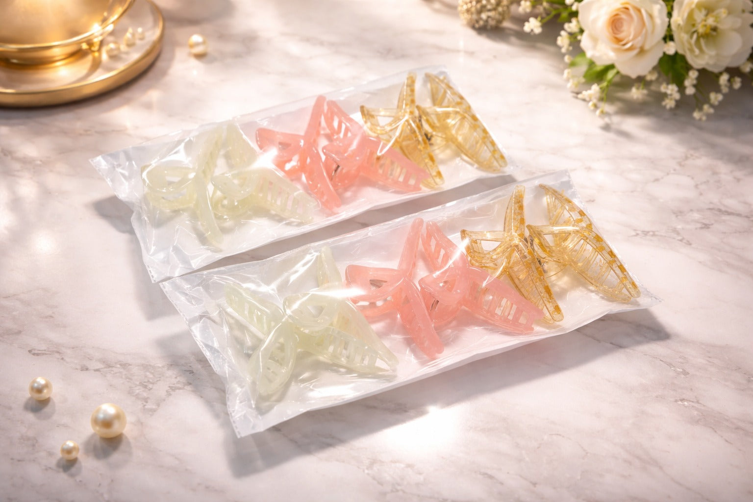 (WA-016)  Large Butterfly Hair Clips | (Single Piece 15.Rs) Pack of 12 - 180.Rs
