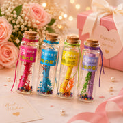 (G-020) (MOQ: 12 Pcs) Cute Mini Corked Glass Wishing Bottles