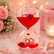 (G-019) Double Heart Love Timer Hourglass – Romantic Droplet Sand Timer