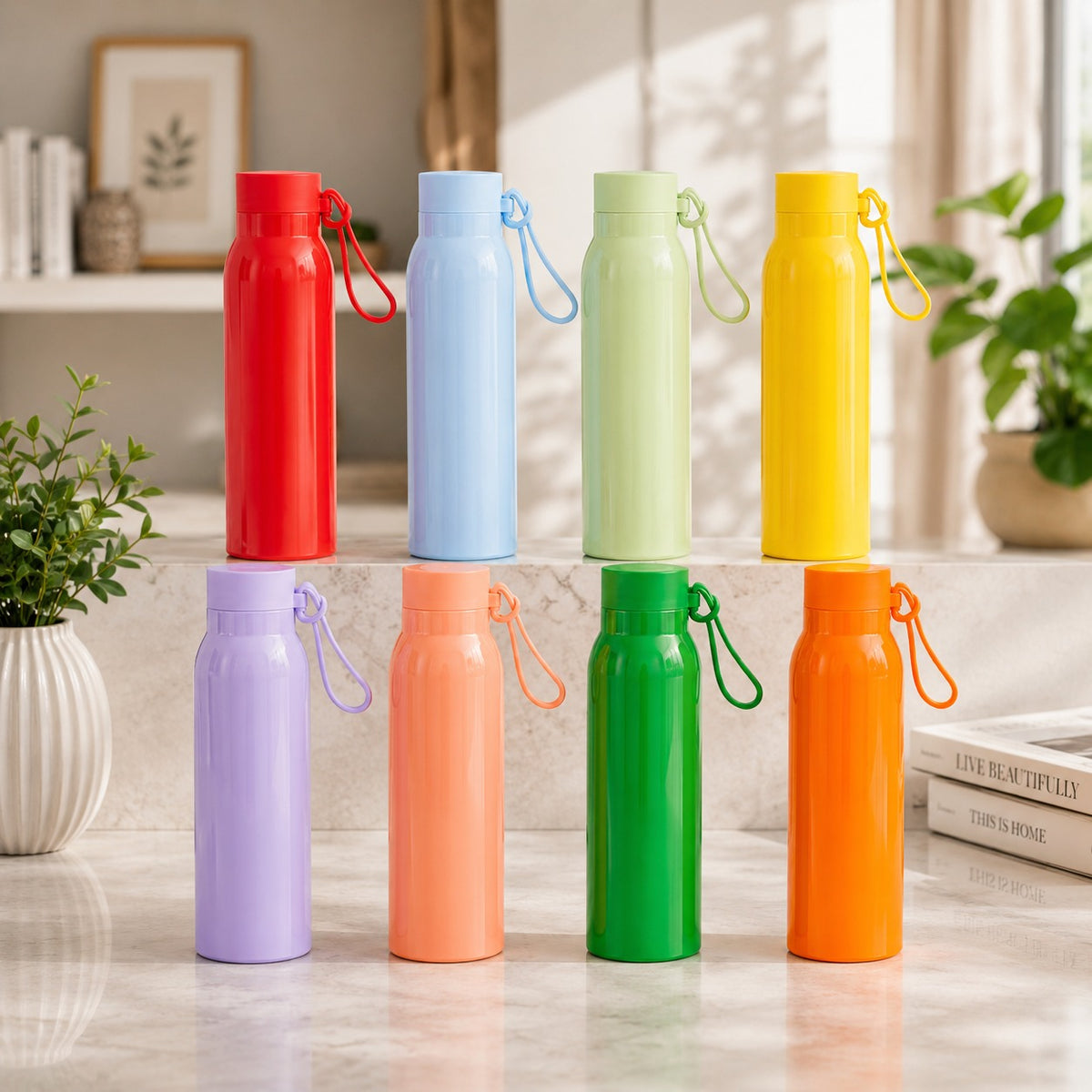 (B61) (MOQ: 2 Pcs) Lovely Glass Water Bottle 450ML - OBN Style Drinking Bottle