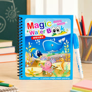(S-003)  (MOQ: 4 Pcs) Reusable Magic Water Book – Activity & Coloring Book for Kids