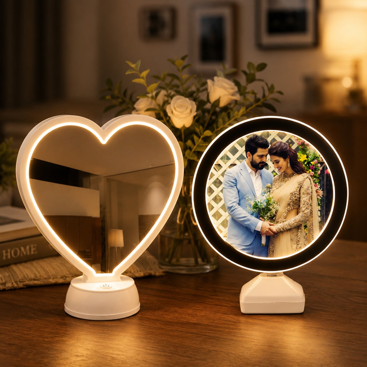 (G-041) Big Size Magic LED Mirror Frame – Large Touch Control Vanity Makeup Mirror