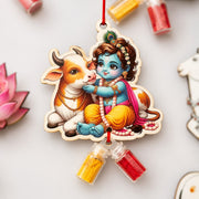 (R-001) (MOQ: 30 Pcs) Traditional Manjal Kumkum Set with God Images