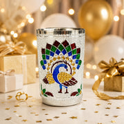 (R27) (MOQ: 4 Pcs) Meenakari Stainless Steel Drinking Glass – Traditional Multi-Design Tumbler