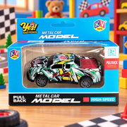 (T46) (MOQ: 2 Pcs) Mini Pull Back Metal Racing Car - Die-Cast Toy (Multi Designs)