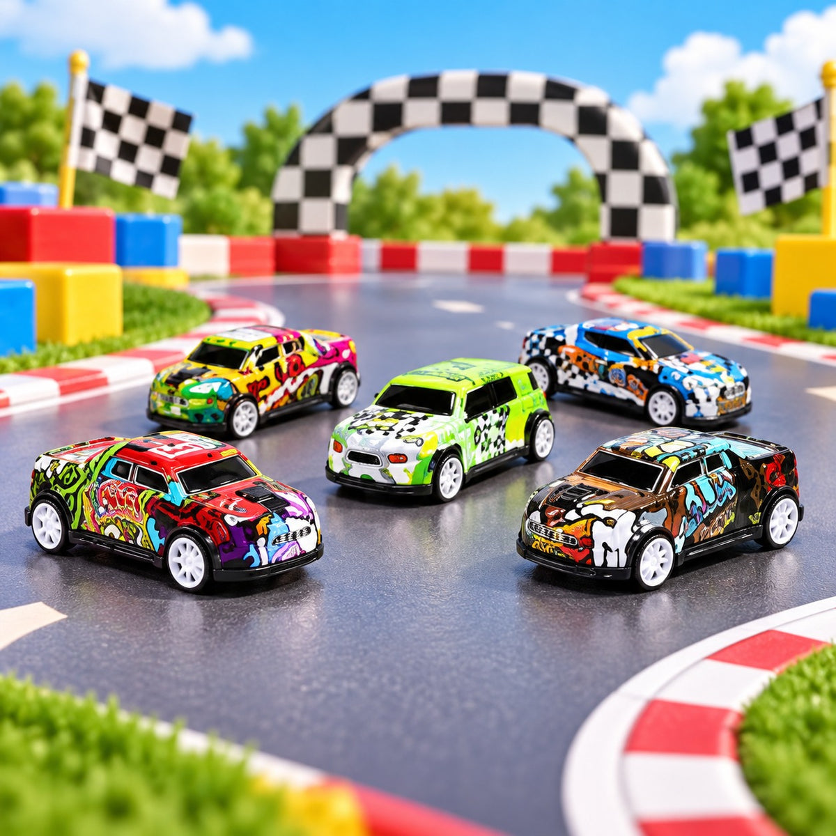 (T46) (MOQ: 2 Pcs) Mini Pull Back Metal Racing Car - Die-Cast Toy (Multi Designs)