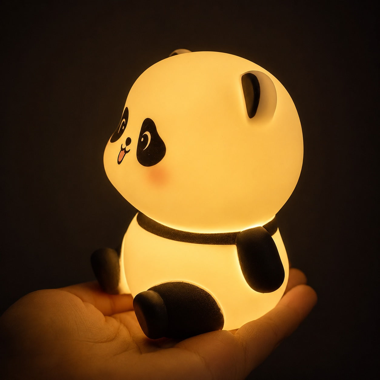 (LI-005) (MOQ: 4 Pcs) Mini Panda LED Night Lamp – Cute Bedroom & Room Light