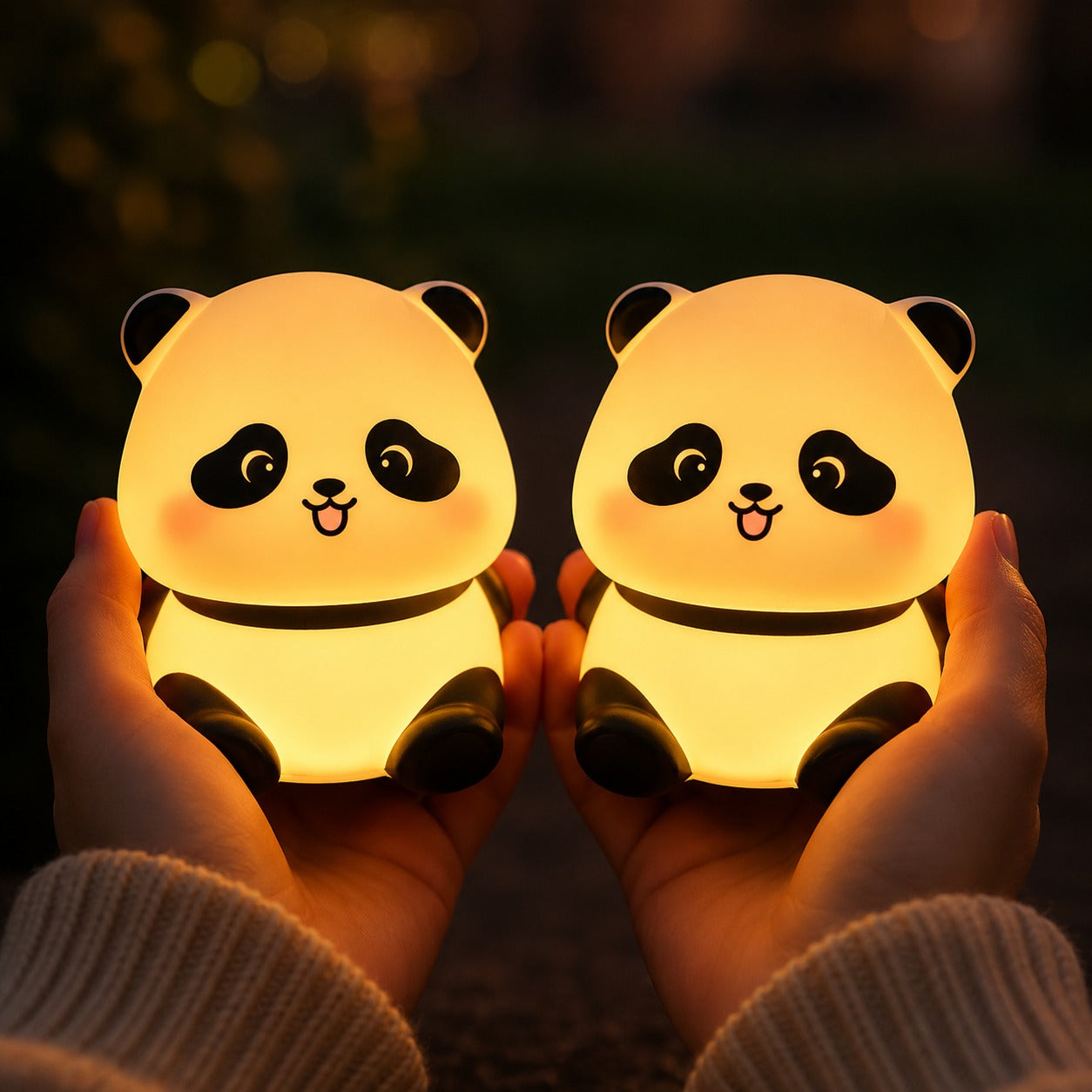 (LI-005) (MOQ: 4 Pcs) Mini Panda LED Night Lamp – Cute Bedroom & Room Light