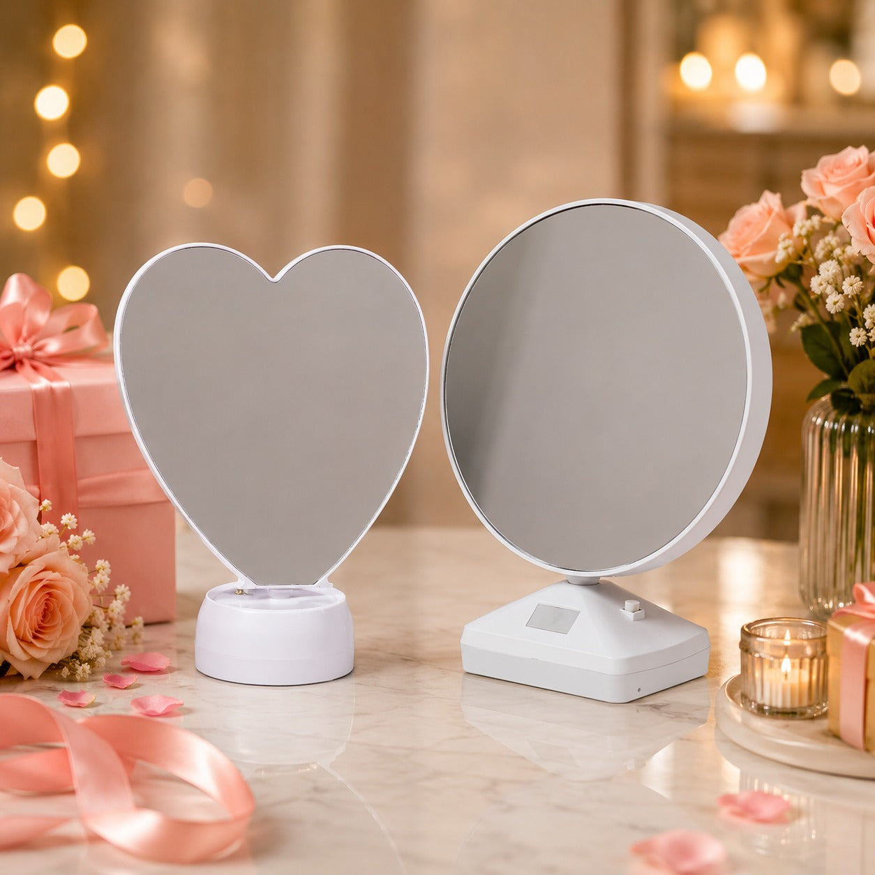 (G-038) Small Magic Mirror Frame with LED Light | Vanity Makeup Mirror