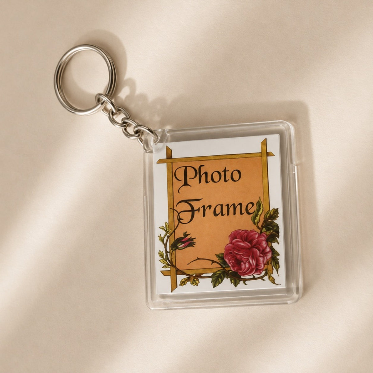 (KC39) (MOQ: 4 Pcs) Mini Photo Album Keychain - 14 Pcs Photo Insert
