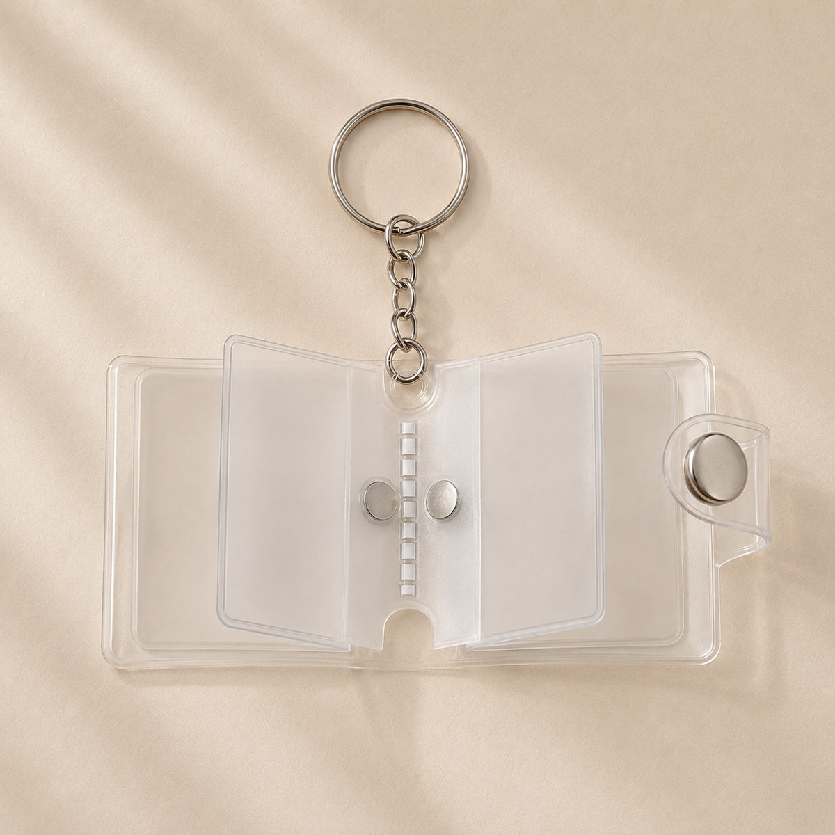 (KC39) (MOQ: 4 Pcs) Mini Photo Album Keychain - 14 Pcs Photo Insert