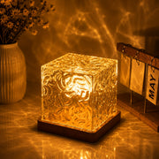 (LI-026) Mobstore Northern LED Rechargeable Light Lamp with Wooden Base