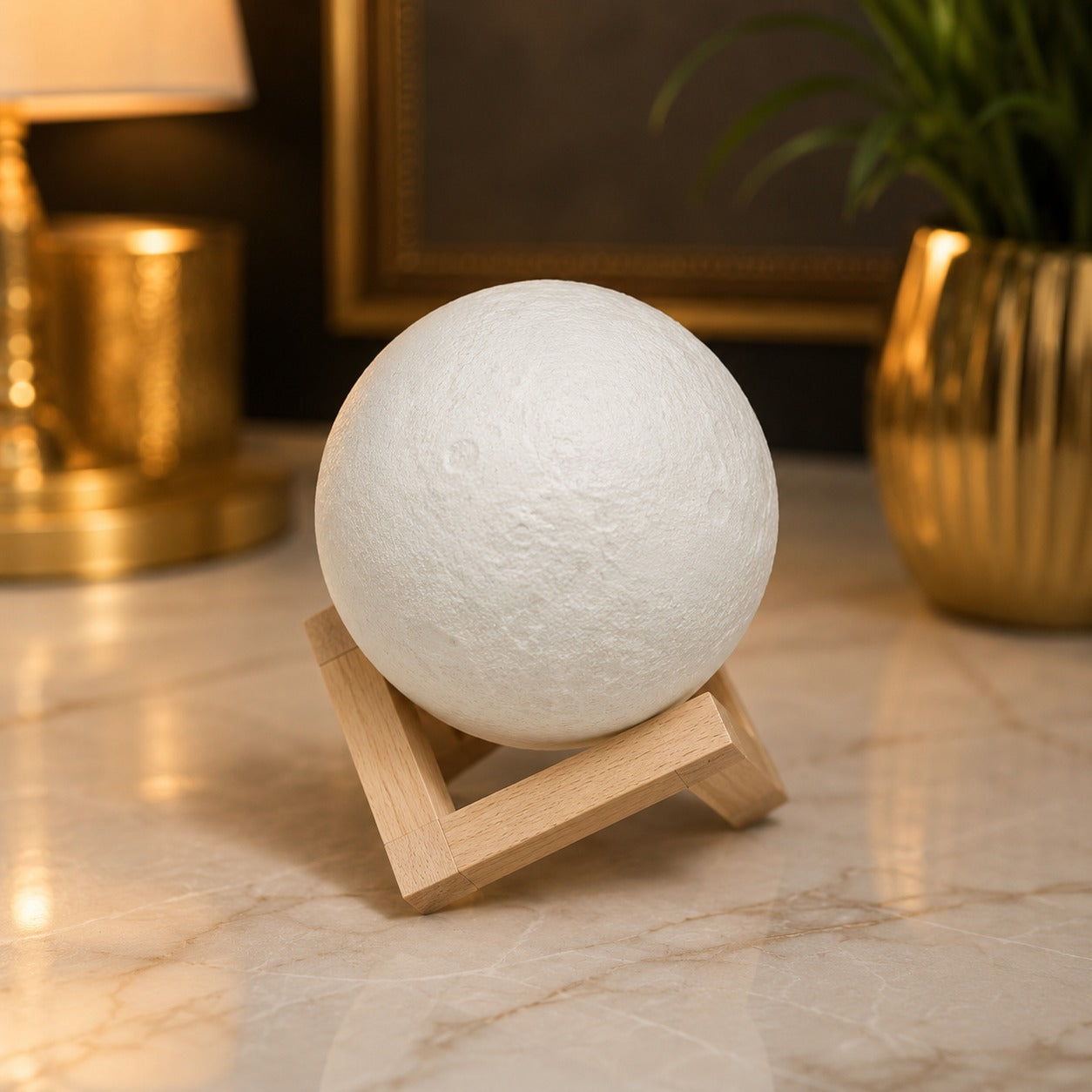 (LI-017) Small Moon Night Light Lamp – LED Moon Lamp for Home Decor