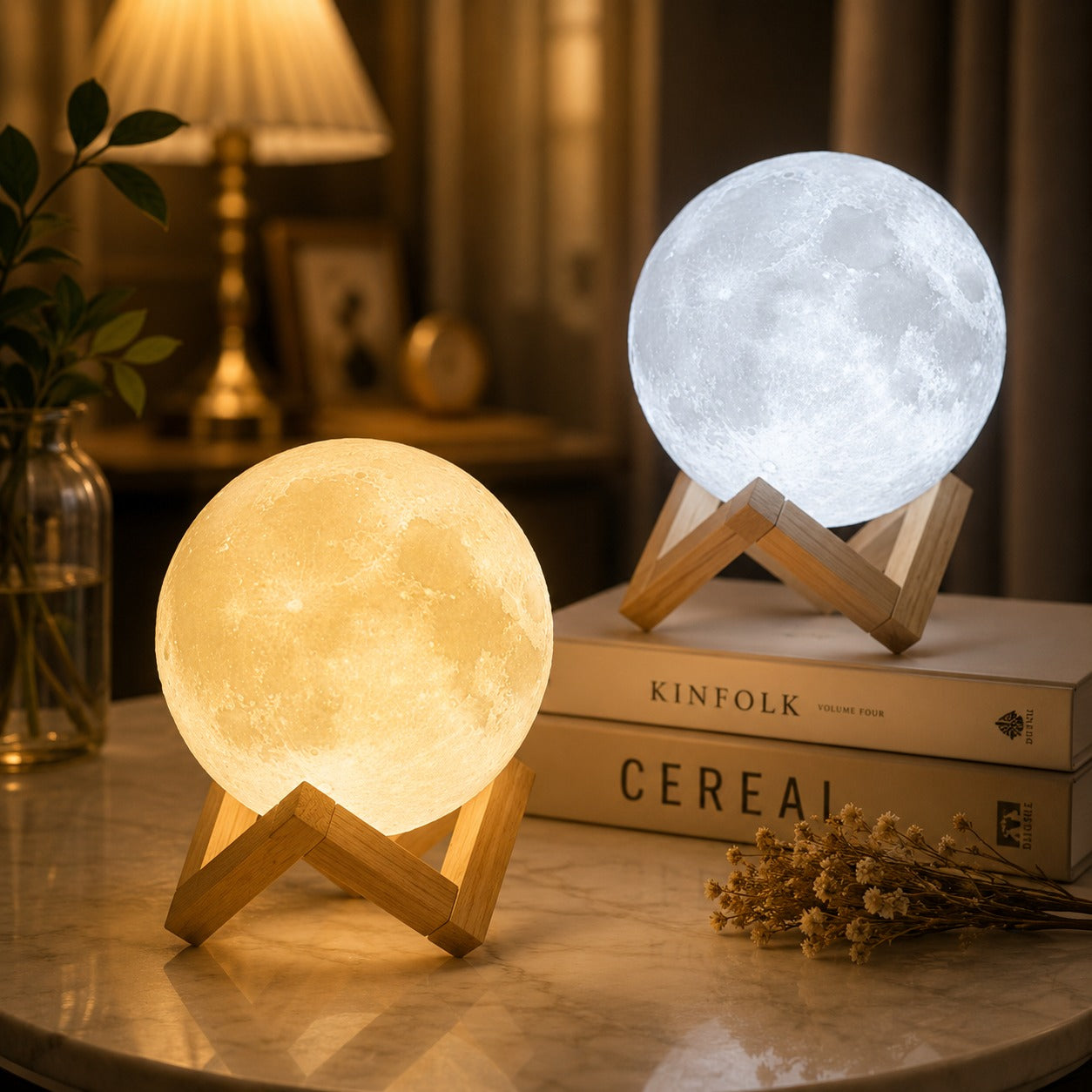(LI-017) Small Moon Night Light Lamp – LED Moon Lamp for Home Decor