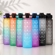 (B-015) Drink Smart 1000ml Motivational Water Bottle with Time Tracker