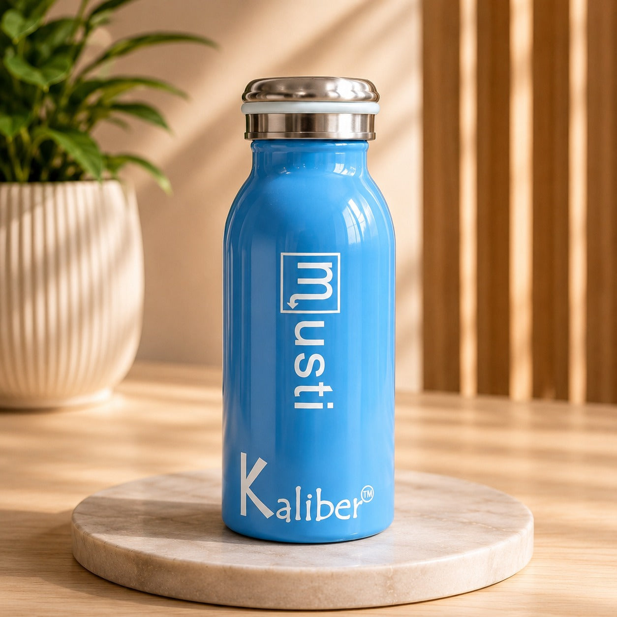 (B-033) Musti Stainless Steel 350ml Bottle - Hot & Cold Water Bottle