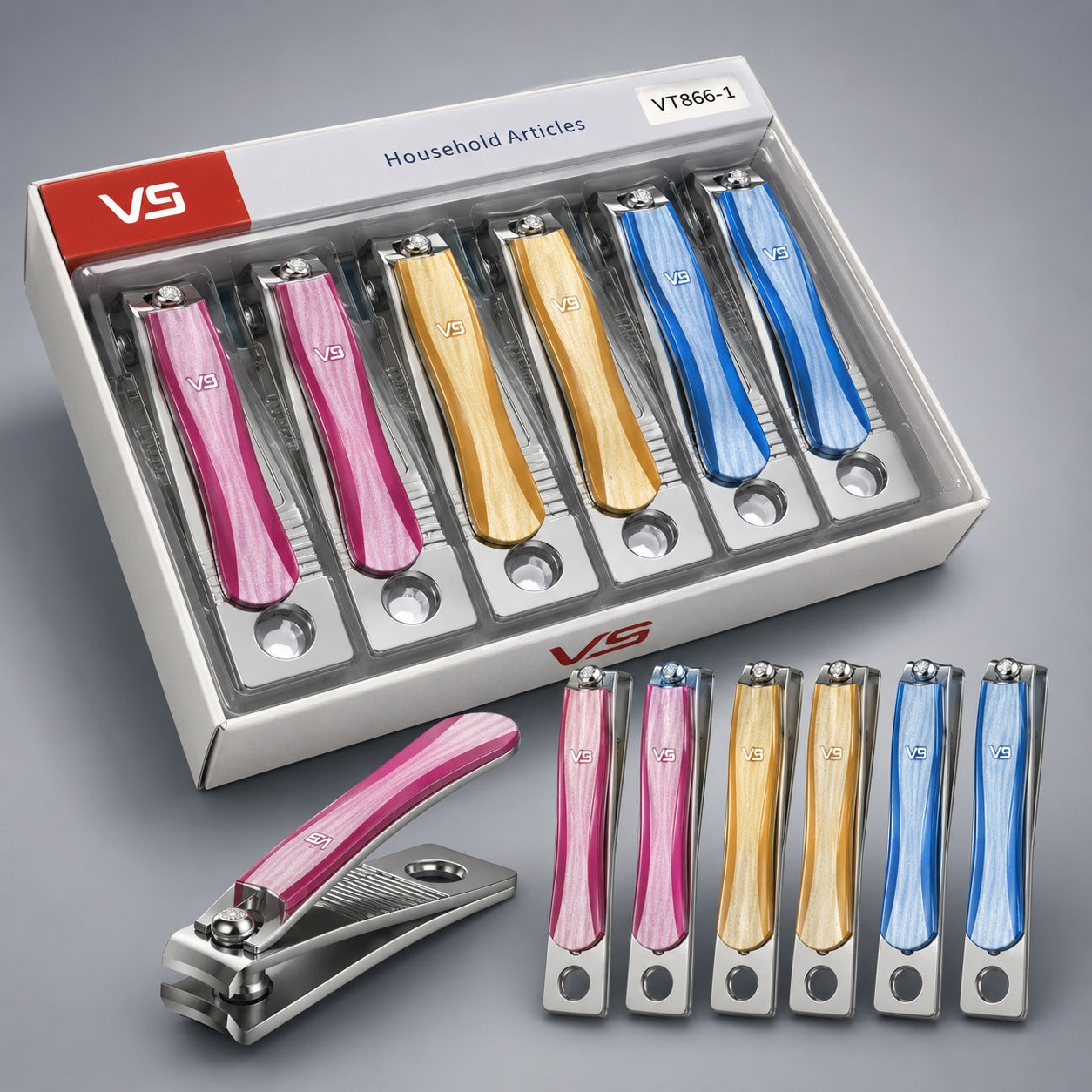 (SC-013) (MOQ: 12 Pcs) Metal Body Nail Cutter – Stainless Steel (₹30 Per Piece)