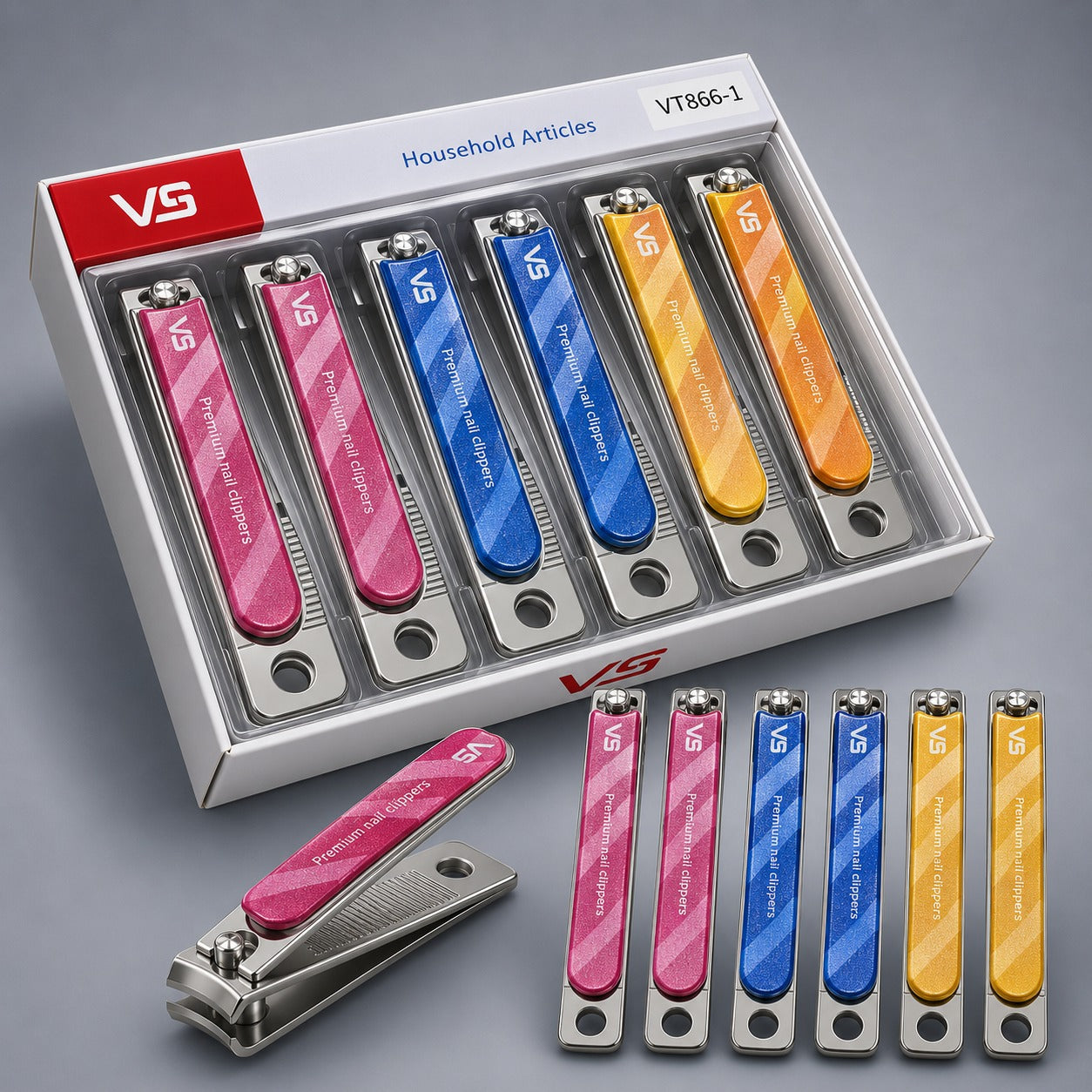 (SC-013) (MOQ: 12 Pcs) Metal Body Nail Cutter – Stainless Steel (₹30 Per Piece)