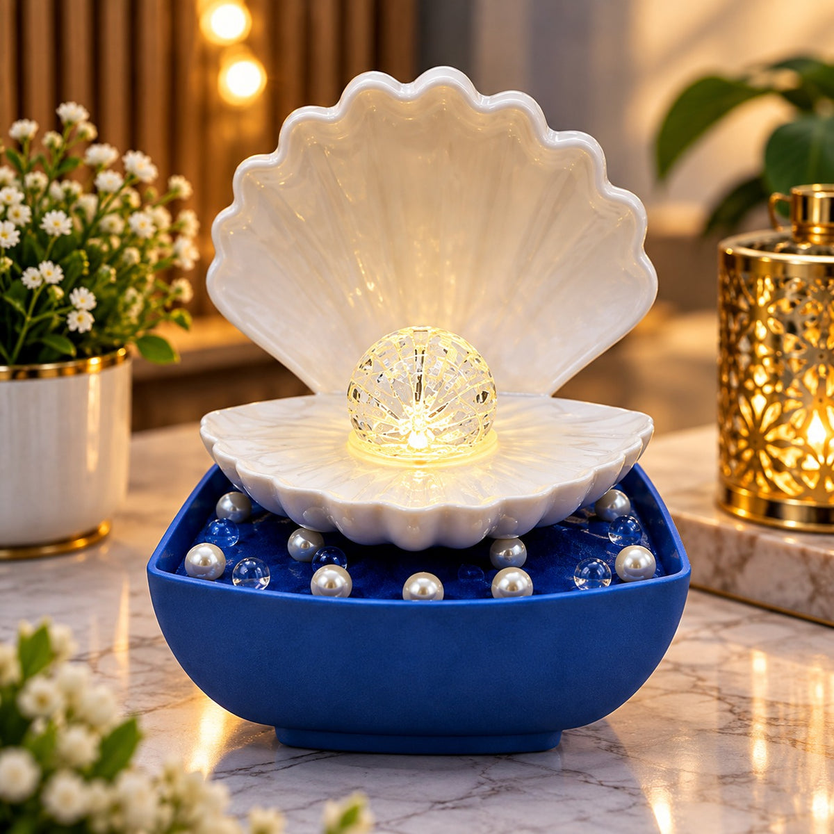 (G54) Artificial Ocean Pearls Emit Light | Artificial Green Plants Night - Shining Pearl