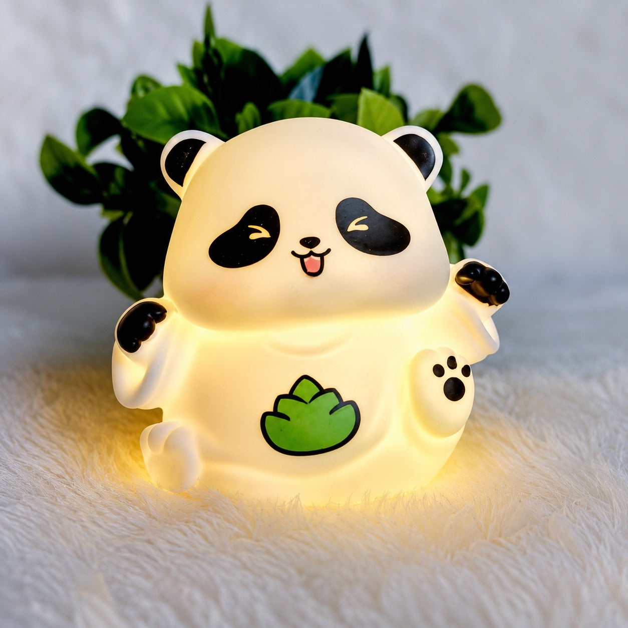 (LI-012 B) (MOQ: 4 Pcs) Cute Panda LED Night Lamp – Mini Cartoon Bedroom Decor Light