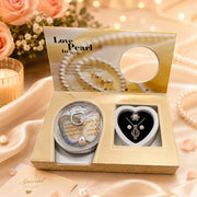 (G-015) Love Wish Pearl Necklace & Bracelet Gift Set