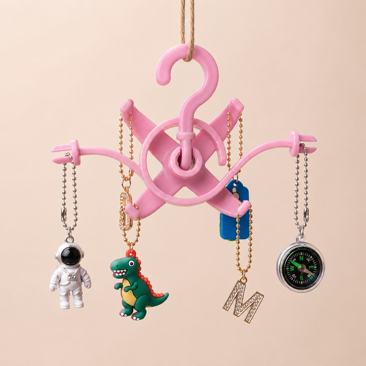 (HL-018) (MOQ: 4 Pcs) Cute Multi-Hook Key Holder & Mini Cloth Hanger