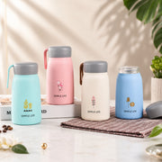 (B60) (MOQ: 4 Pcs) Simple Life Glass Water Bottle – Little Q Cup 330ML
